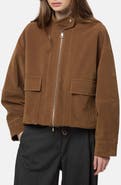 Apparis Kate Faux Suede Bomber Jacket
