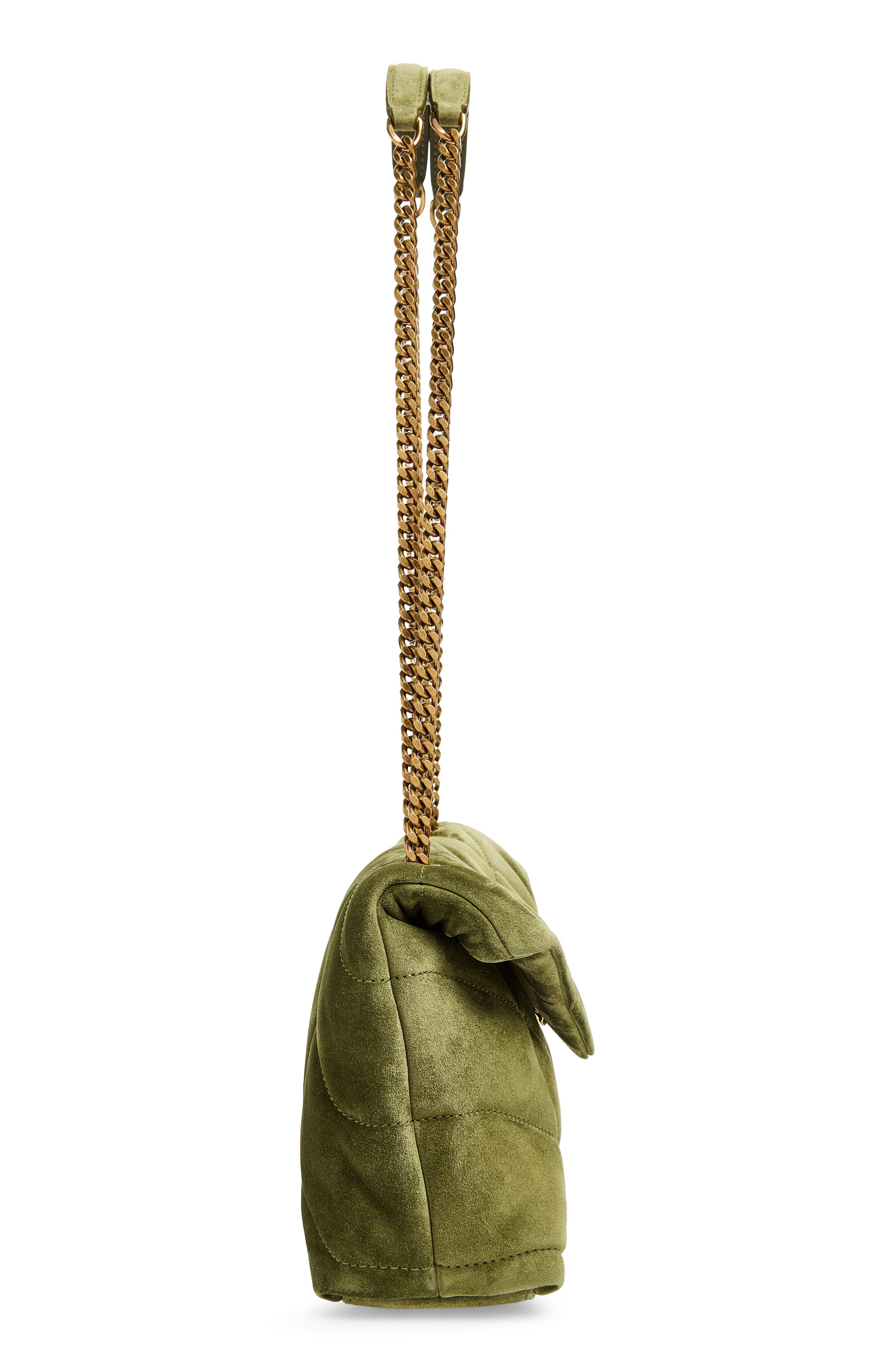 Puffer Toy Suede Crossbody Bag, Alternate, color, JUNIPER