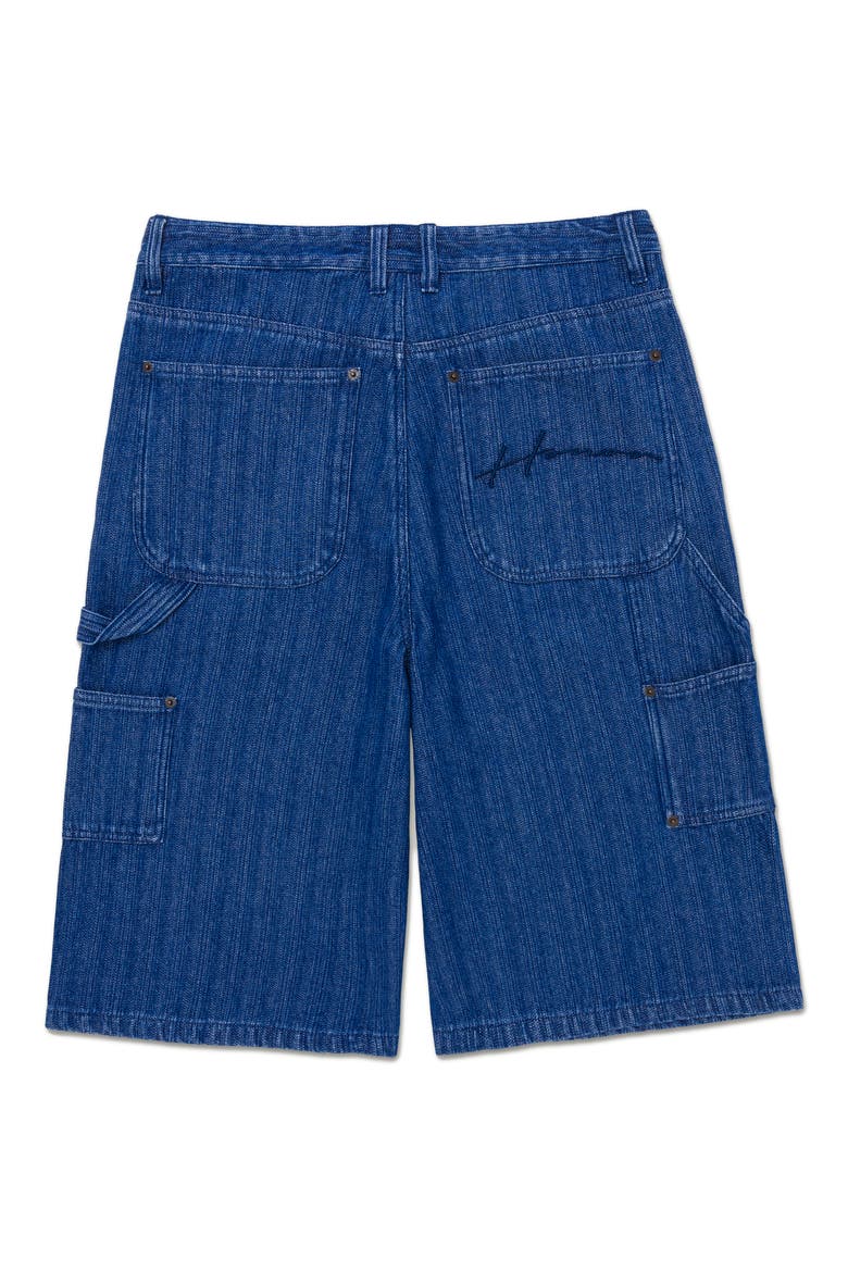Gears Denim Carpenter Shorts, Alternate, color, BLUE
