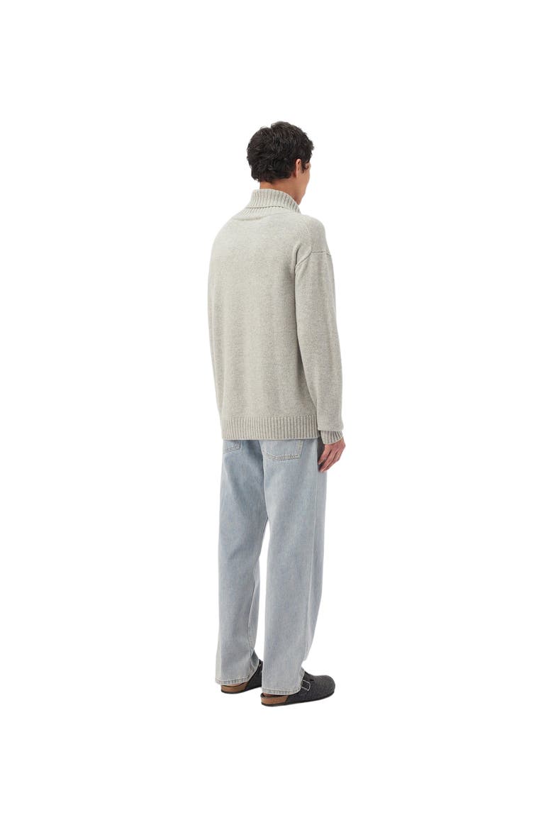 Men's Cashmere Turtleneck, Alternate, color, dawn blue