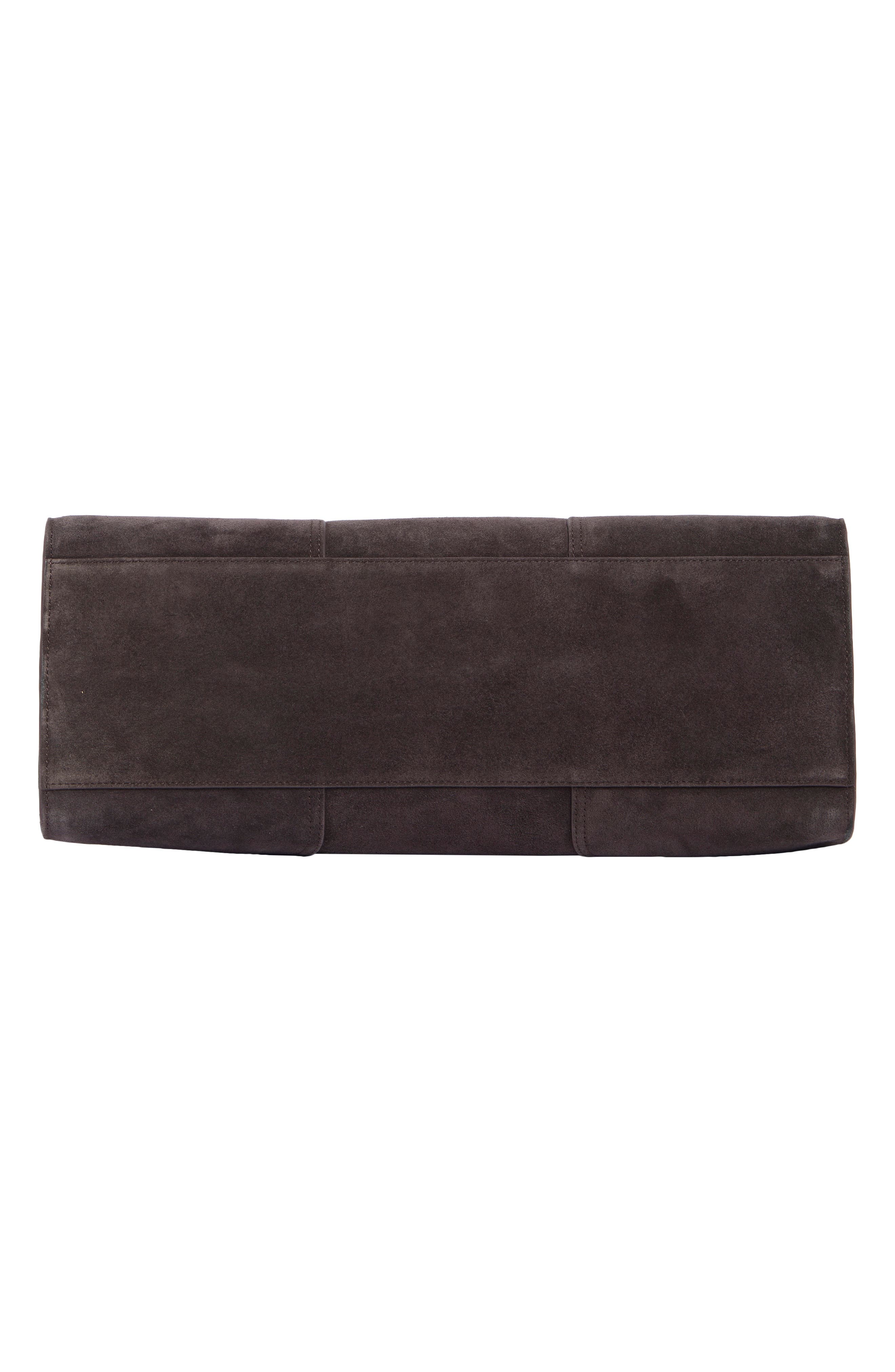 Loraine Large Relaxed Leather Satchel, Alternate, color, DARK BROWN
