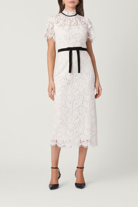 Velvet Corded Lace Elyse Dress