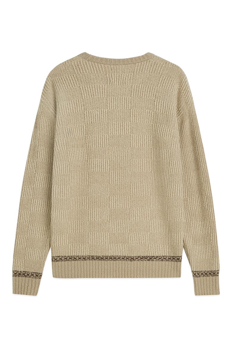 Chenille Structured Pullover Sweatshirt, Alternate, color, PURE CASHMERE