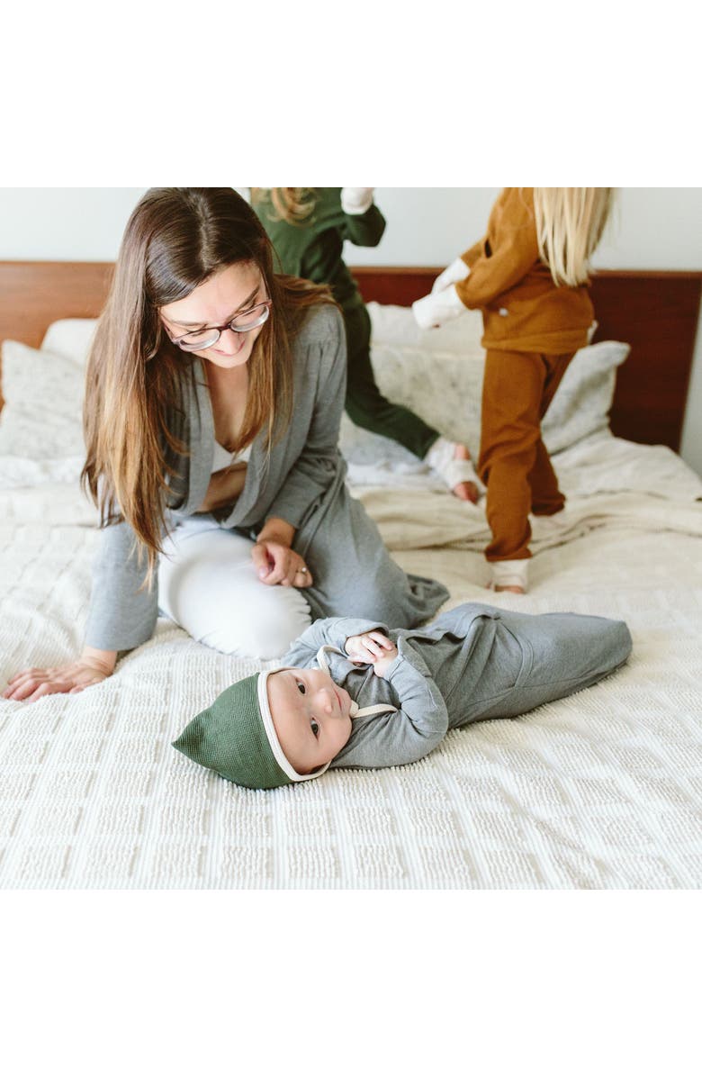 goumikids Goumi 24 Hour Convertible Sleeper Baby Gown, Alternate, color, Boulder