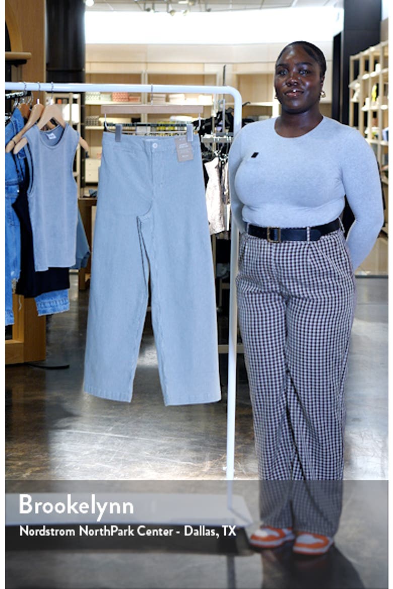 The Emmett Stripe Crop Wide Leg Pants video