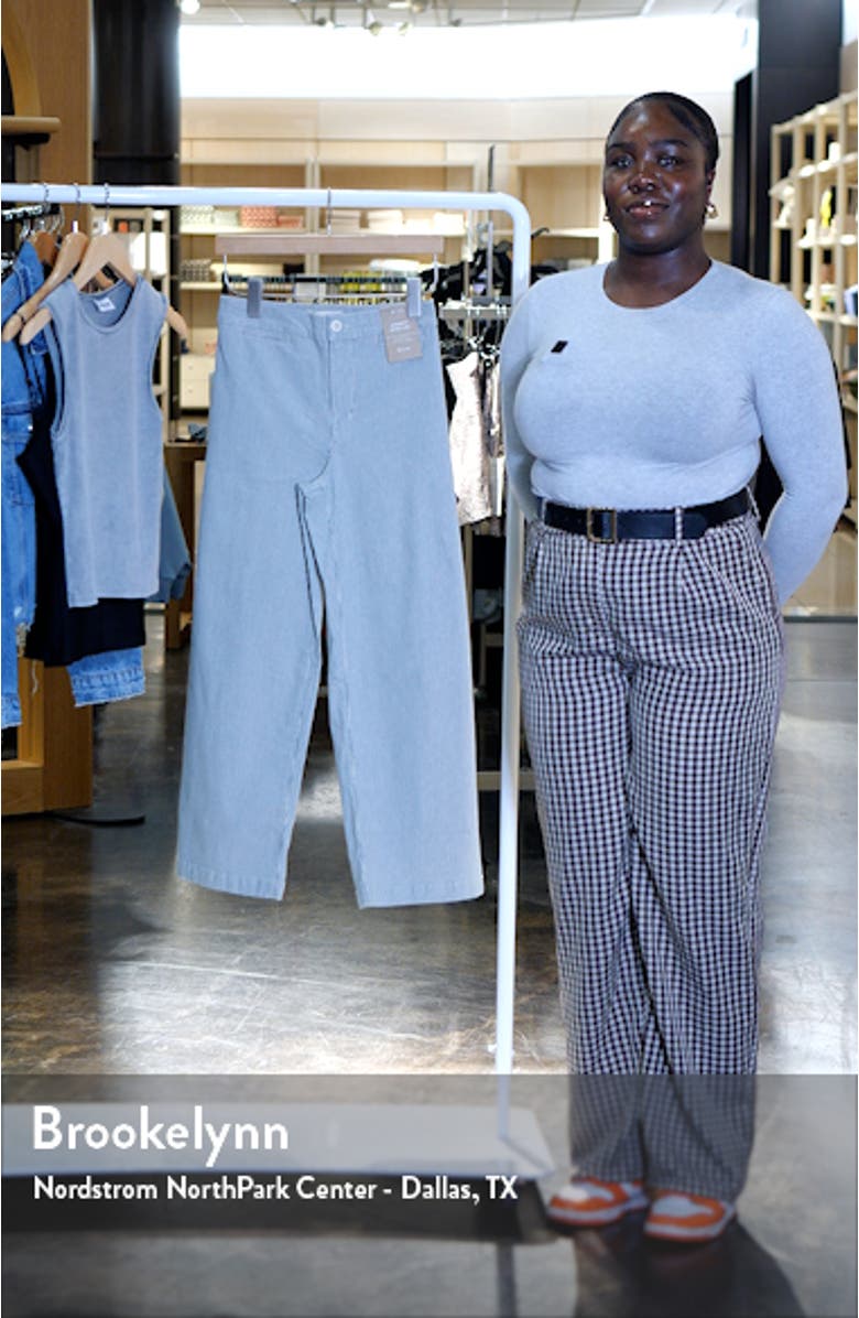 The Emmett Stripe Crop Wide Leg Pants, sales video thumbnail