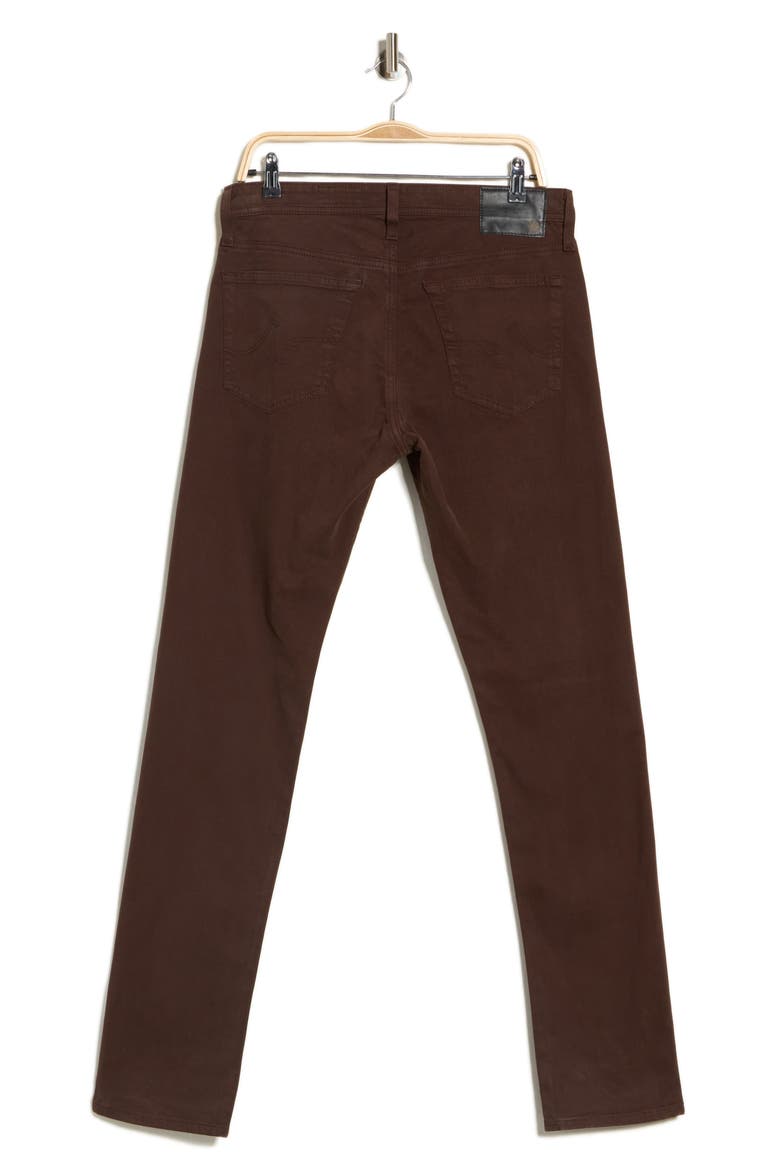 Tellis Stretch Sateen Modern Slim Pants, Alternate, color, BITTER CHOCOLATE