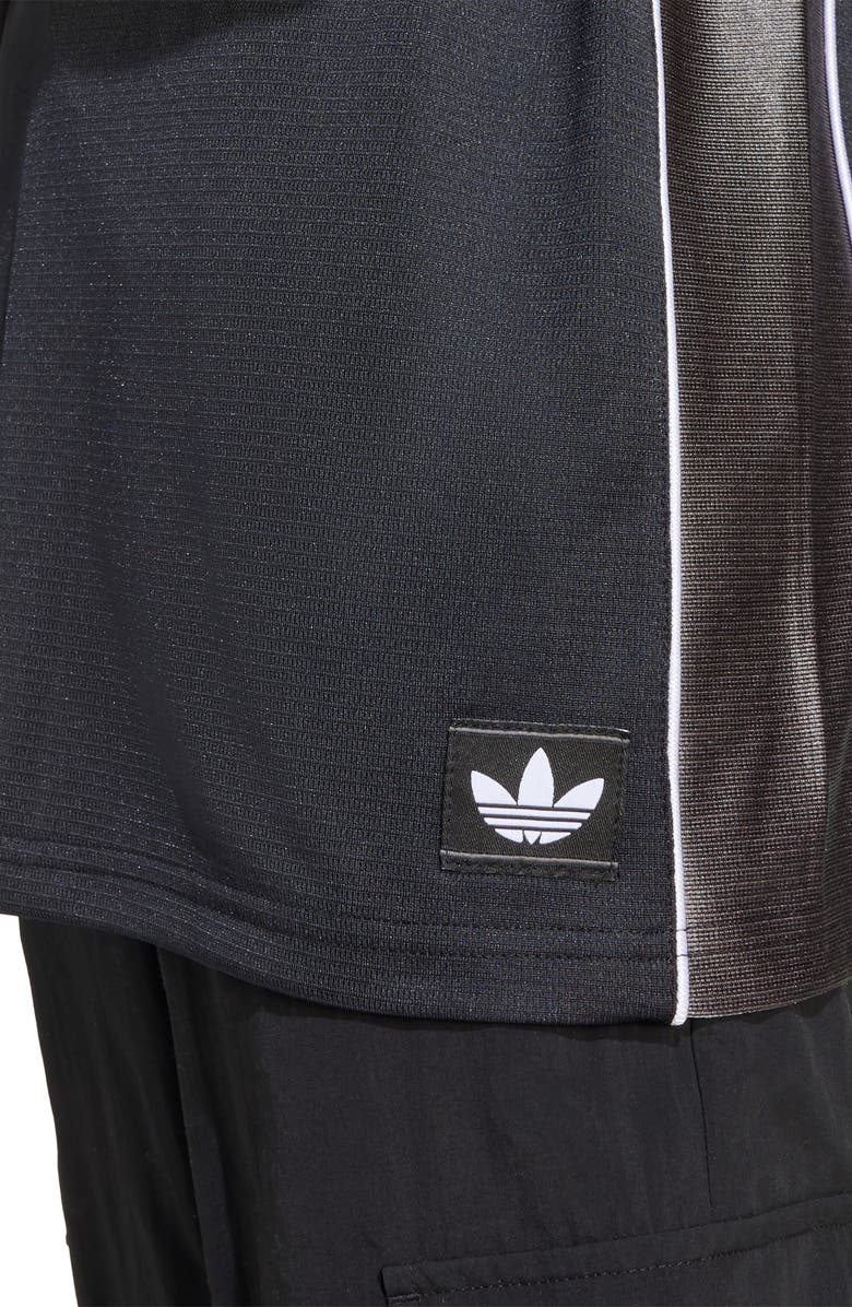 adidas Kids' Oversize V-Neck Soccer Jersey, Alternate, color, Black