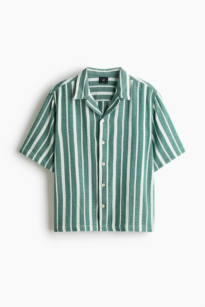 Regular Fit Shirt, Alternate, color, Green/white striped