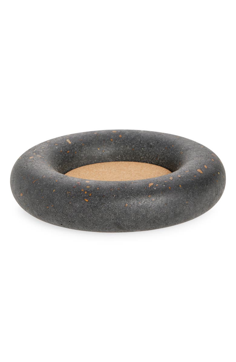 Pretti.Cool Wine Bottle Coaster, Main, color, Black Terrazzo