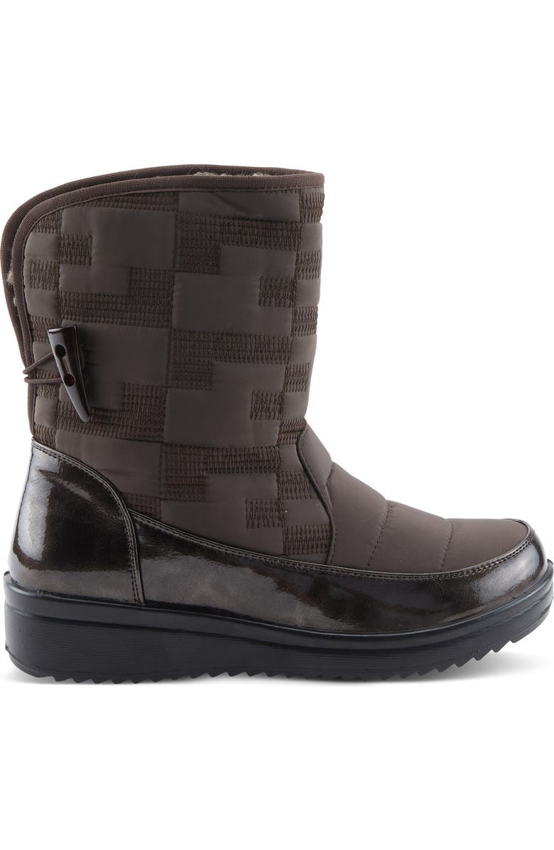 Flexus by Spring Step Daffo Waterproof Faux Shearling Lined Boot, Alternate, color, Brown