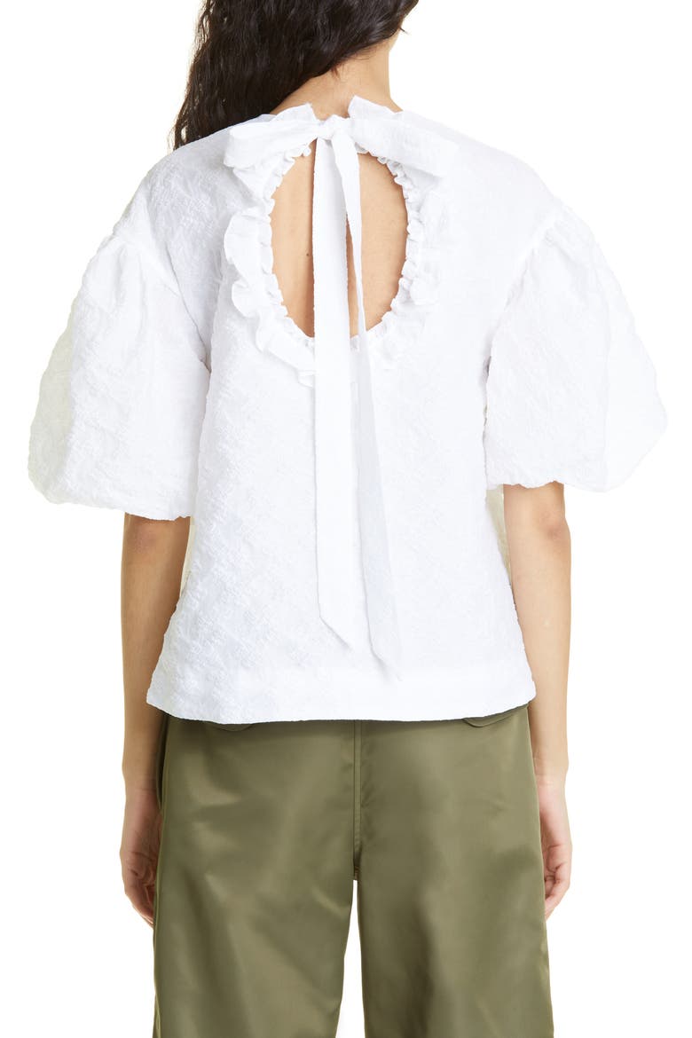 Women's Signature Puff Sleeve Blouse, Alternate, color, WHITE
