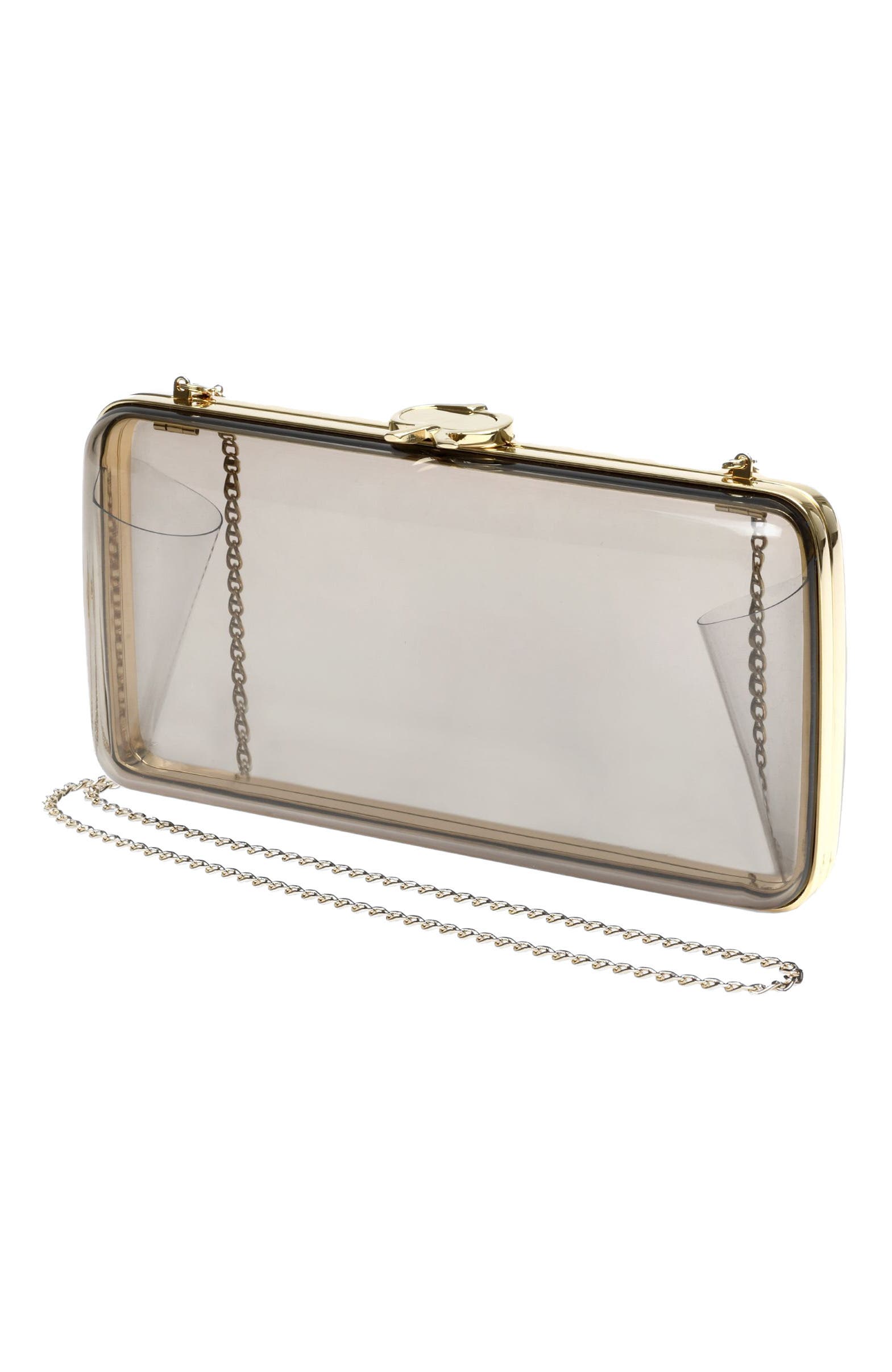 Vetra Clutch, Alternate, color, Fumè Black Plexi