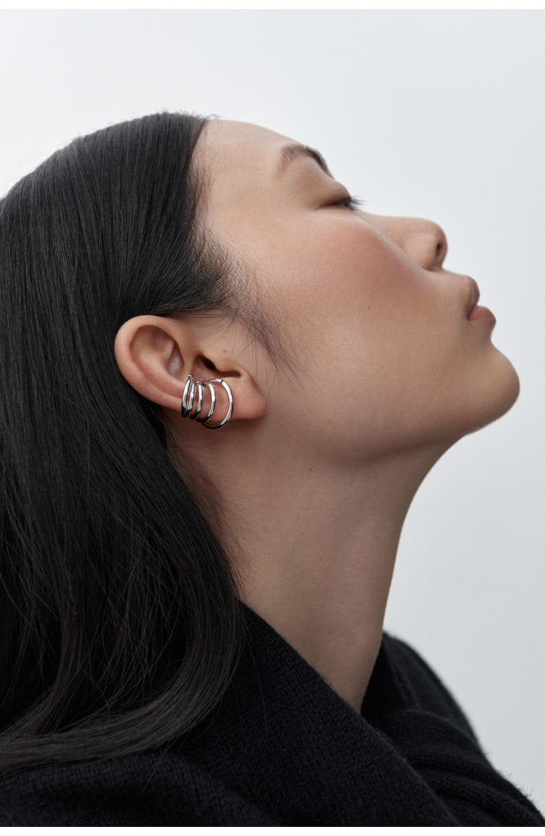 Otiumberg Sterling Silver Chaos Ear Cuff, Alternate, color, Silver