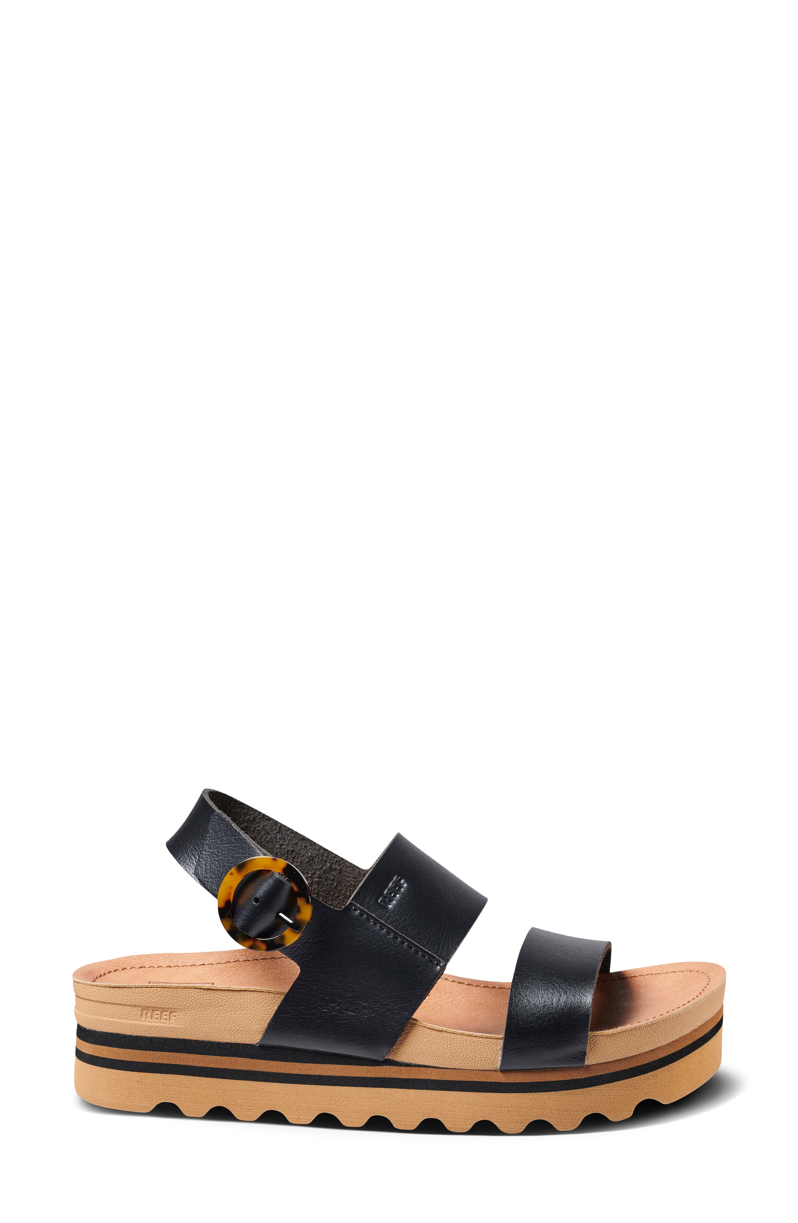 Reef Water Vista Hi Sandal, Alternate, color, Black/ Tan