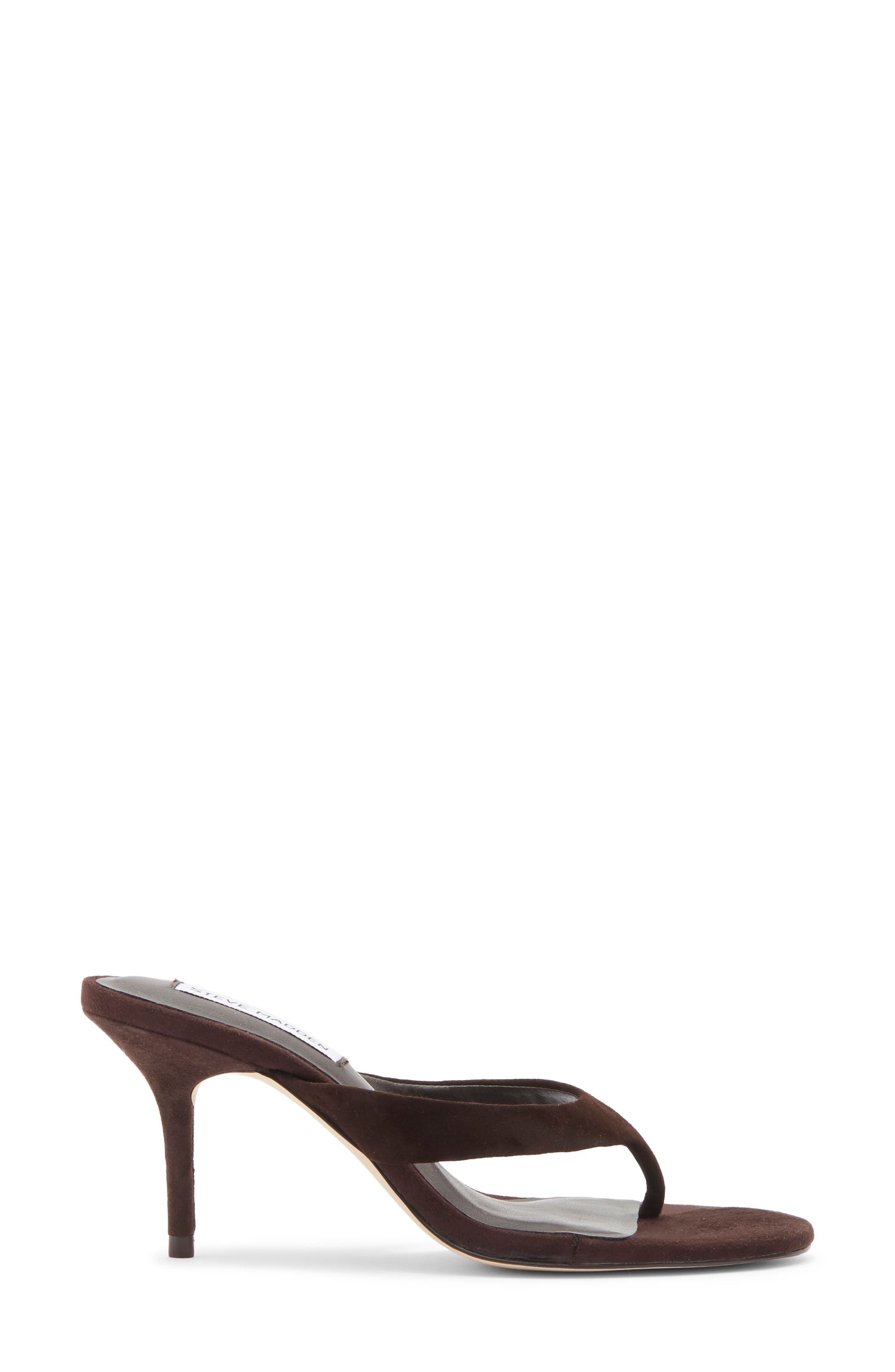 Rivena Leather Thong Sandal, Alternate, color, BROWN SUEDE