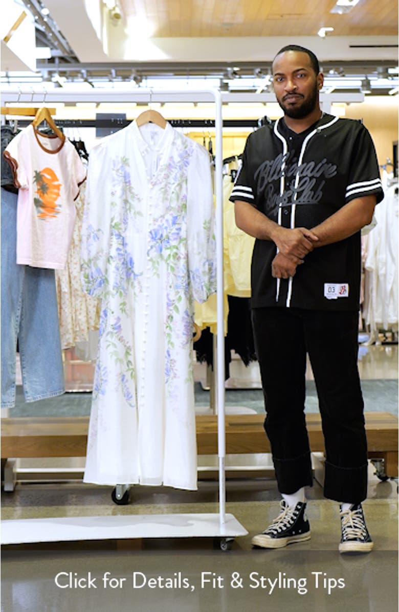 Ever New Sheridan Placement Print Long Sleeve Maxi Dress | Nordstrom