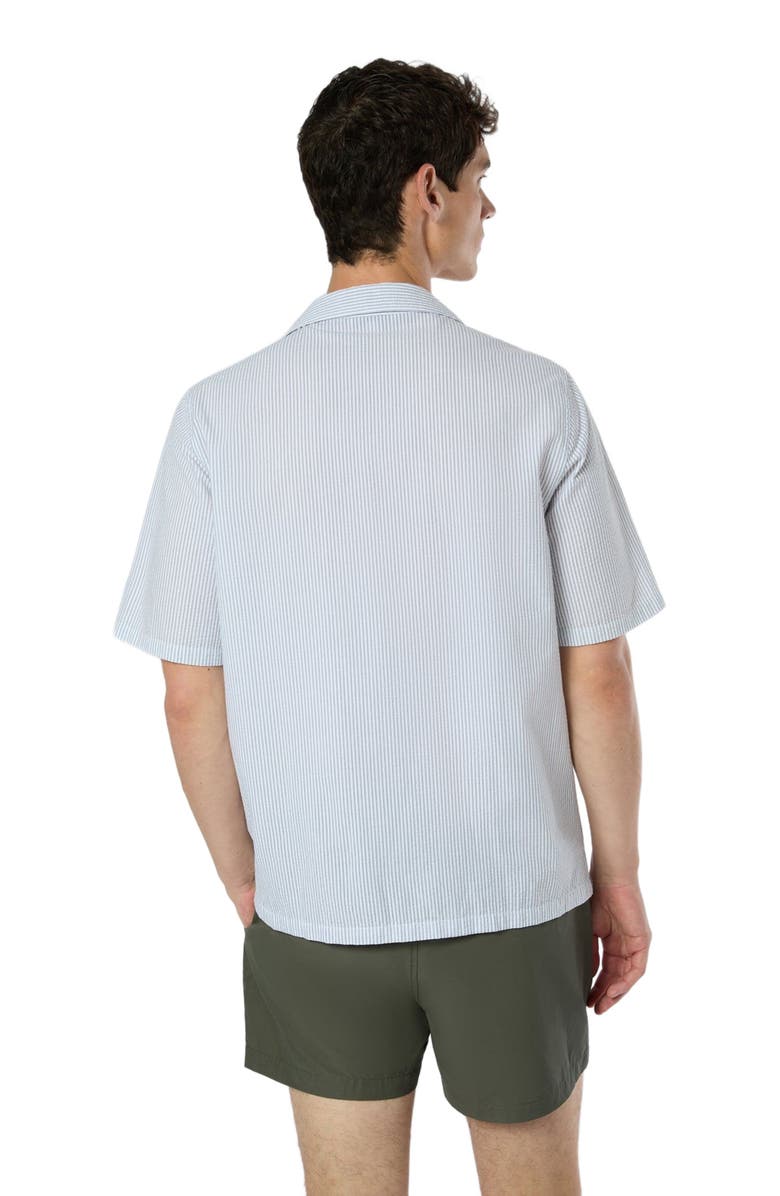 Onia Poplin Seersucker Convertible Vacation Shirt, Alternate, color,