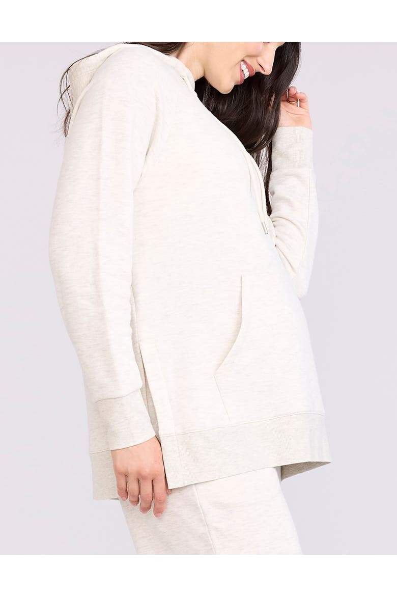 Relaxed Fit Maternity Hoodie, Alternate, color, Heather Oatmeal