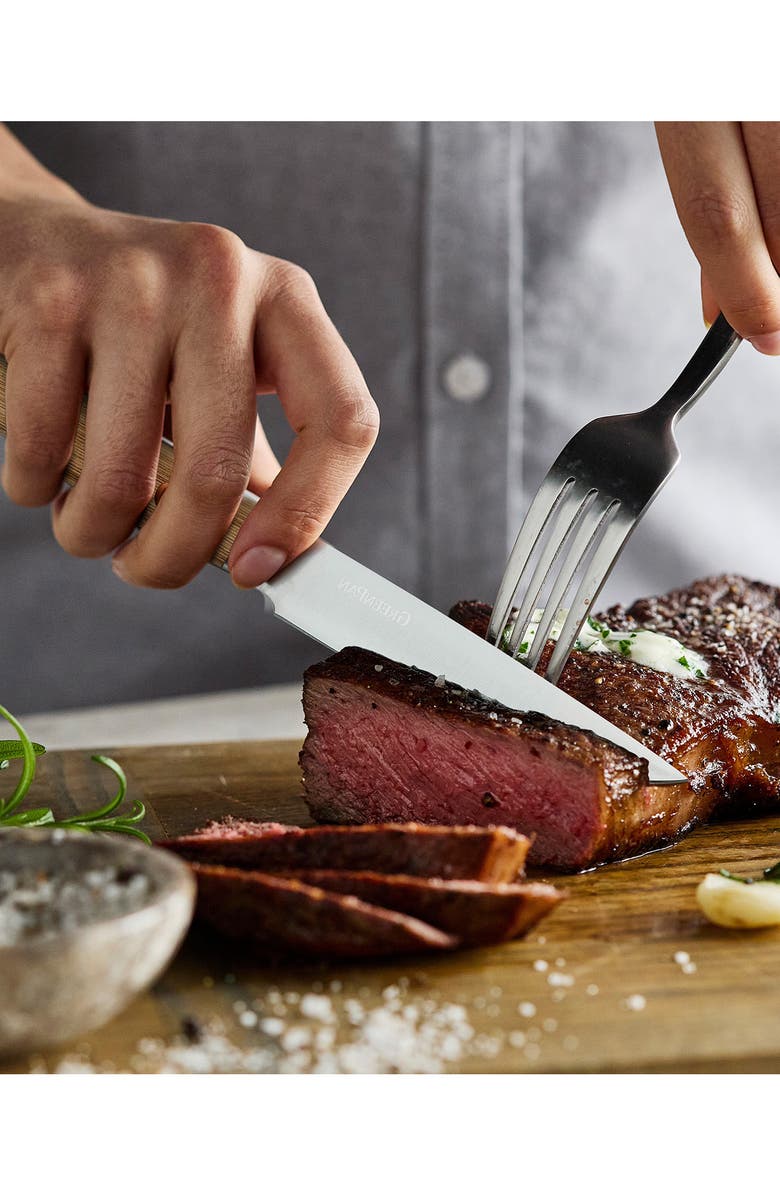 GreenPan Elite 13-Piece Knife Block Set, Alternate, color, Brown