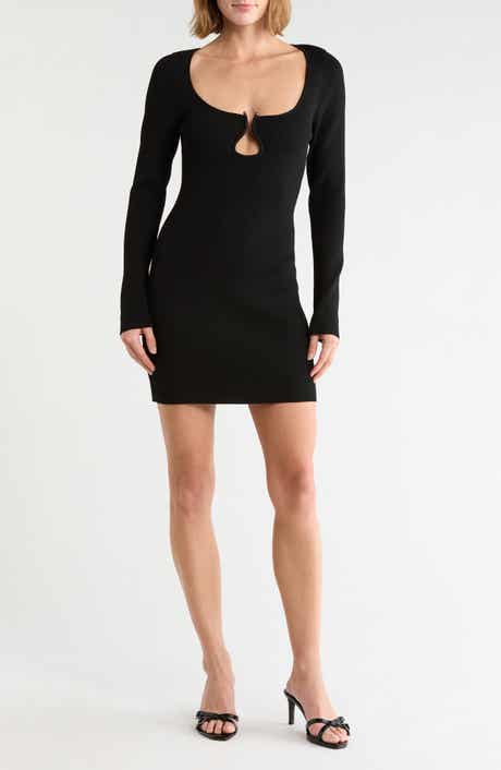 Lyl Keyhole Ribbed Minidress