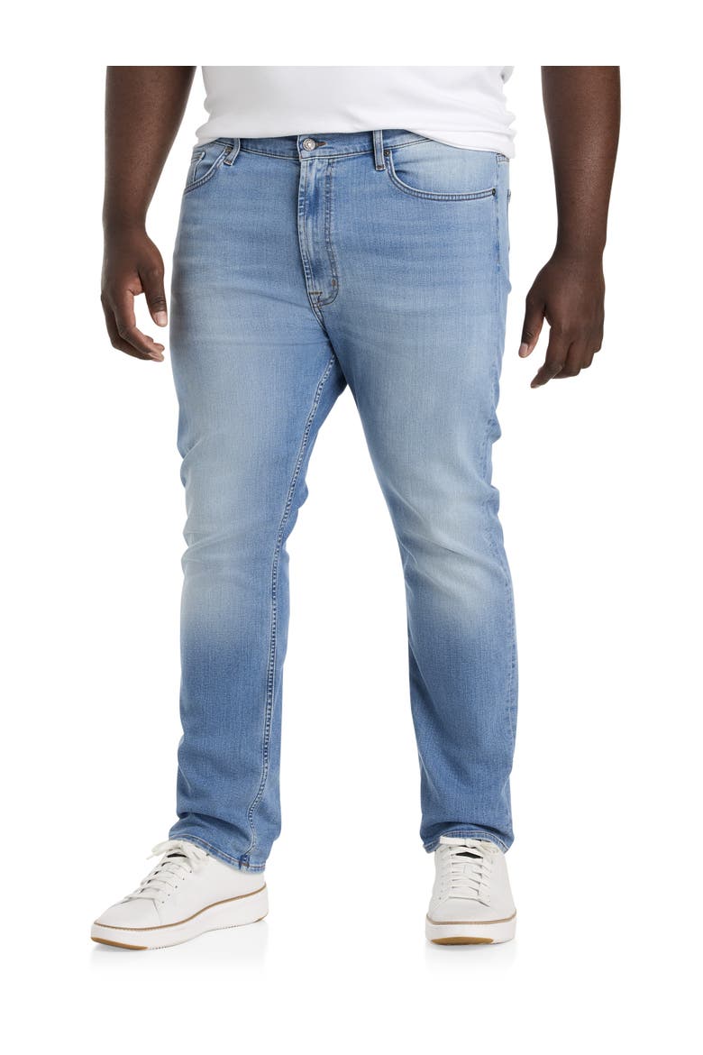 Big & Tall Light Wash Jeans, Main, color, PACIFIC BLUE