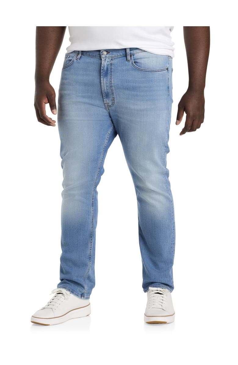 7 For All Mankind Big & Tall Light Wash Jeans, Main, color, Pacific Blue