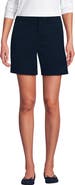 Lands' End Plus Size Elastic Back Classic 7" Chino Shorts