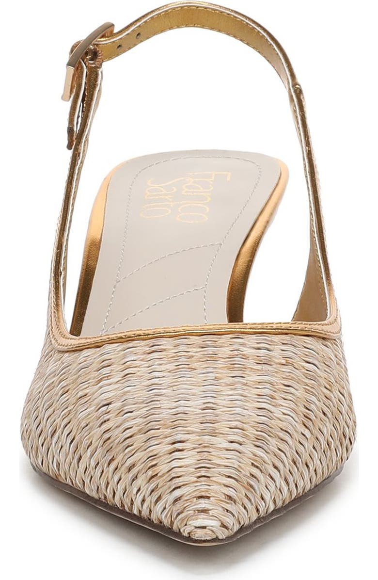 Franco Sarto Kate 3 Slingback Pointed Toe Pump, Alternate, color, Beige