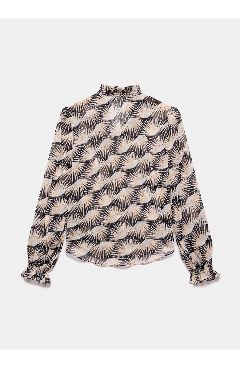 MINT VELVET Geo Print Blouse, Alternate, color, Black