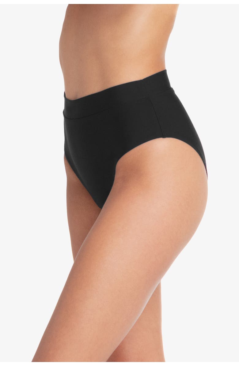 HELEN JON Soft Band High Waist Bottom, Alternate, color, Black