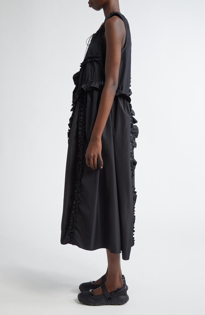 Cecilie Bahnsen Opal Scoop Neck Faille Dress, Alternate, color, 