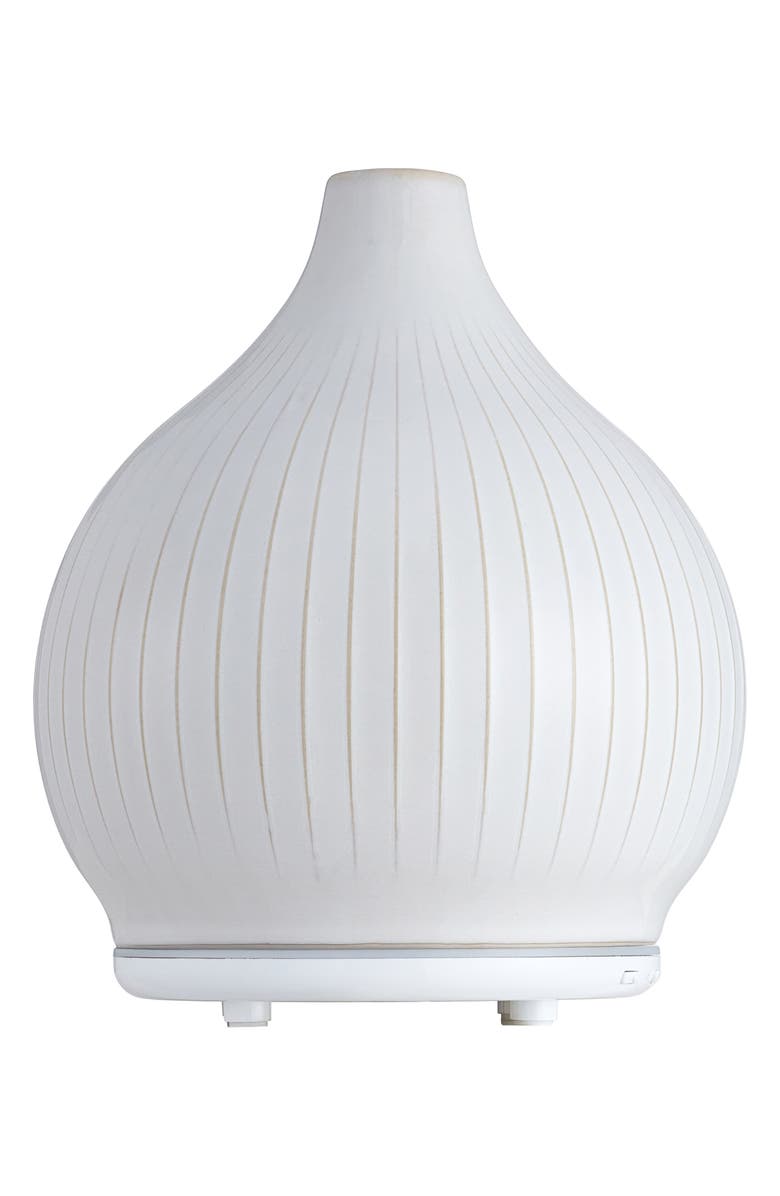 SERENE HOUSE Pistil White Ceramic Ultrasonic Diffuser, Main, color, White