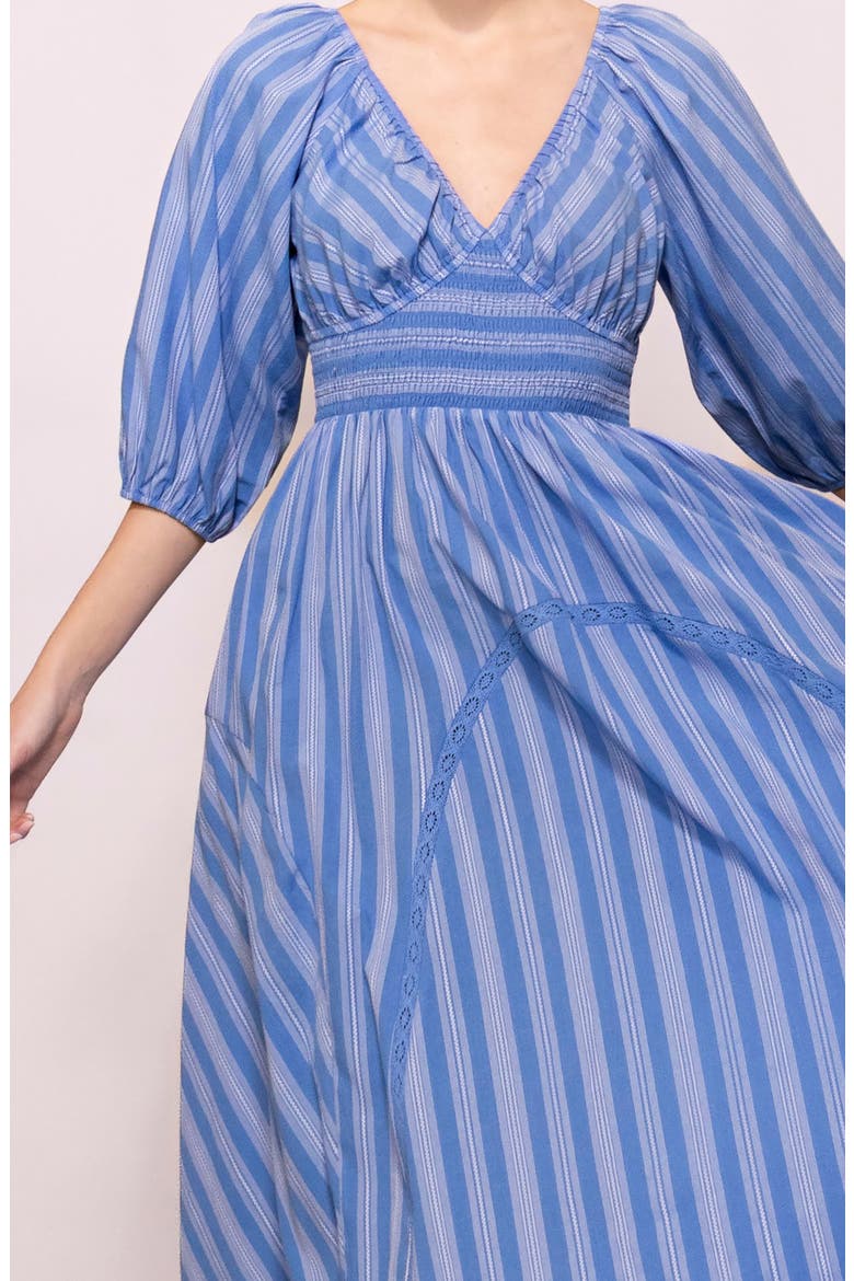 Stripe Maxi Dress, Alternate, color, BLUE STRIPE