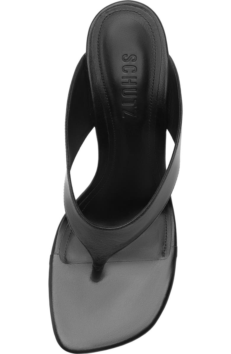 Schutz Maya Wedge Sandal, Alternate, color, Black
