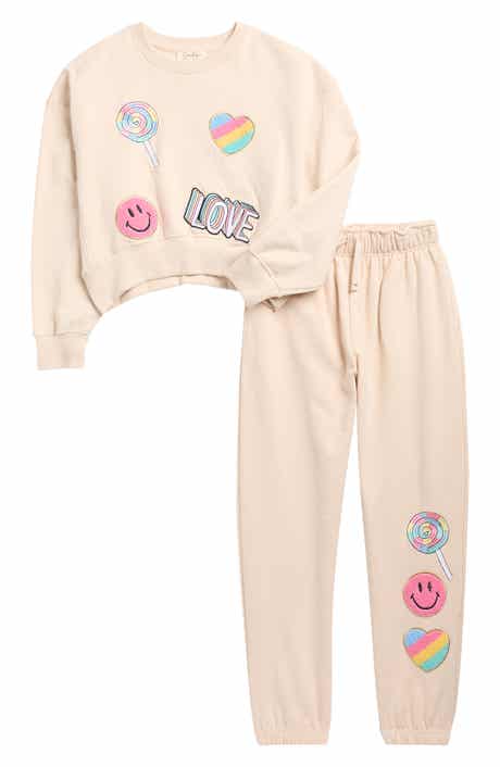 Jessica Simpson Kids' Après Ski Fleece Sweatshirt & Joggers Set