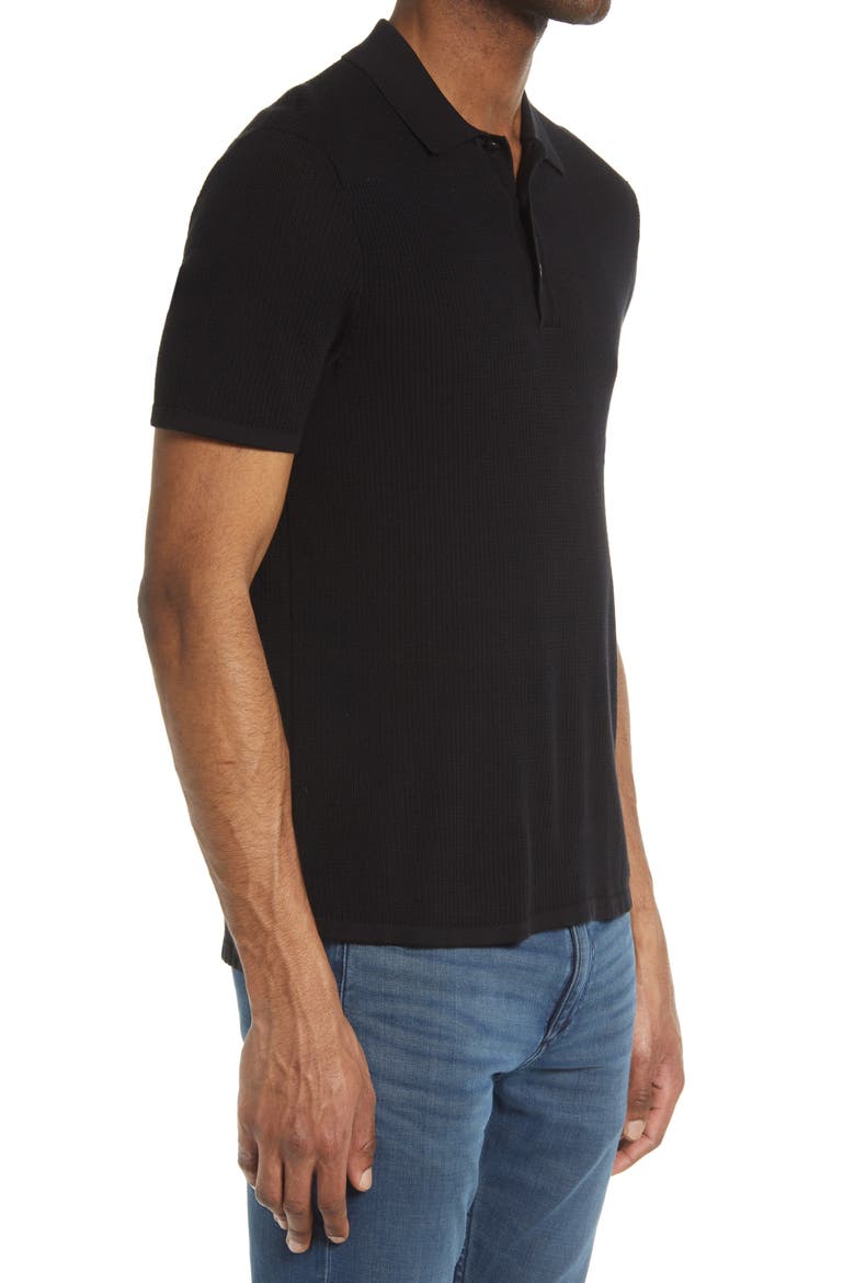 Harvey Knit Polo, Alternate, color, BLK