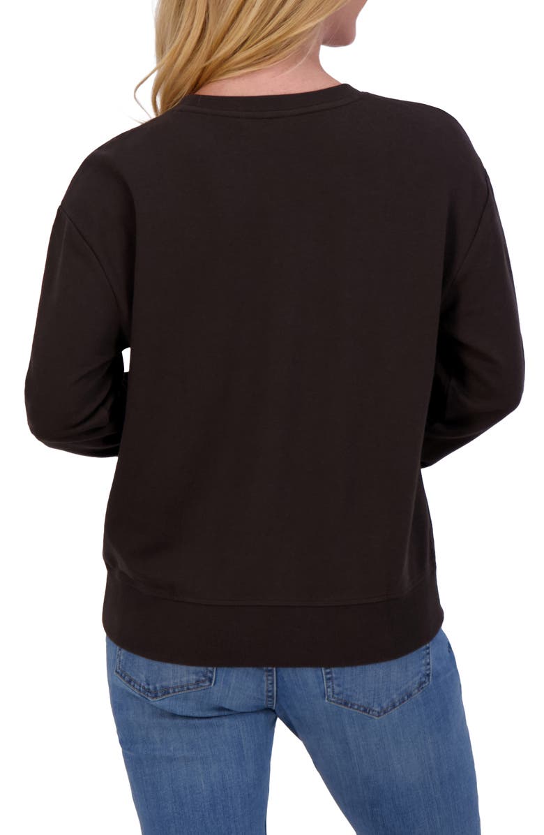 Lucky Brand Long Sleeve Graphic T-Shirt, Alternate, color, Jet Black