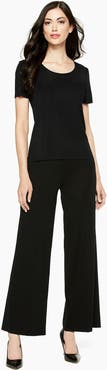 Ming Wang Knit Wide Leg Pants