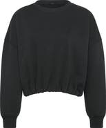 nuuds Cinch Waist Fleece Sweatshirt
