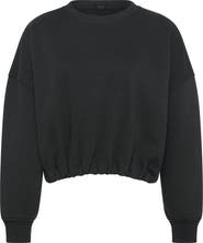 nuuds Cinch Waist Fleece Sweatshirt