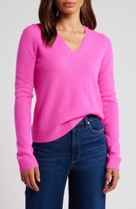 Adults sweater, hand knit woman sweater, summer sweater, loose knit jumper, v neck, pink summer sweater, halter store sweater