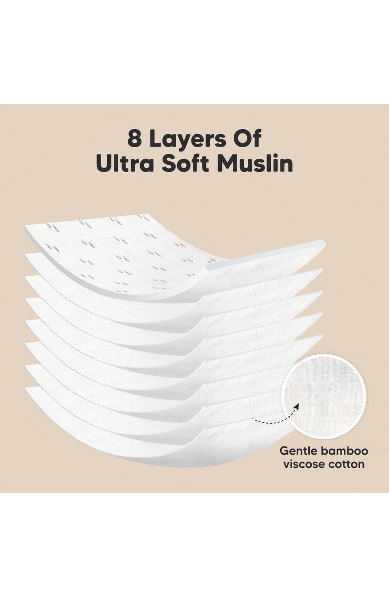 KeaBabies Softe Muslin Baby Burp Cloth, Alternate, color, Nordic