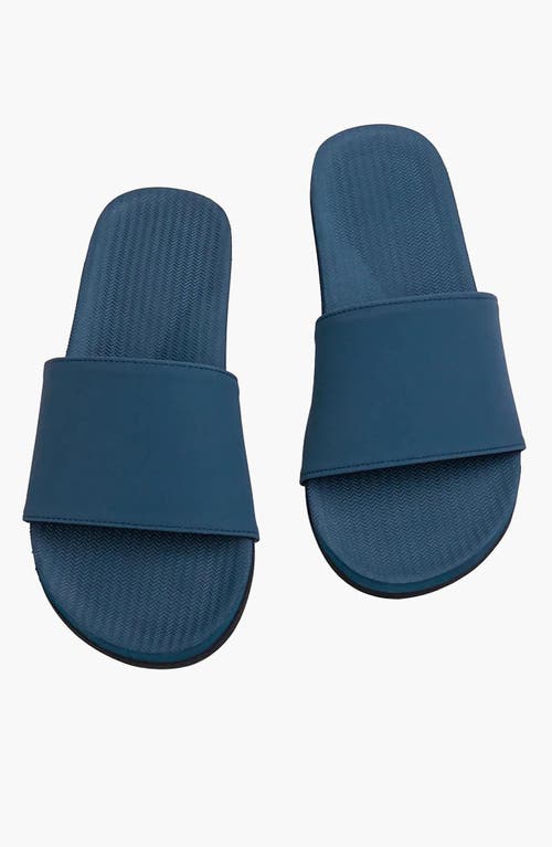 Indosole Responsibly-made Tire Sole Slide Sandals In Blue