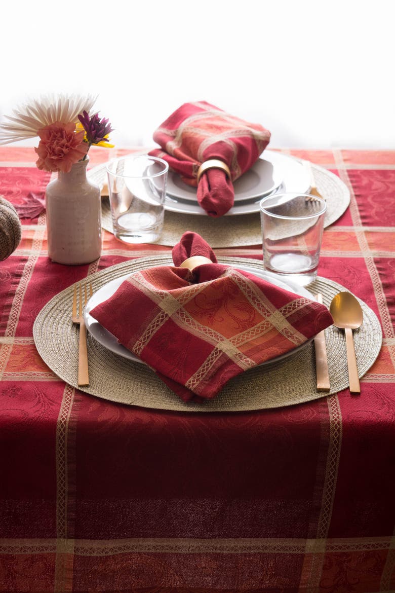 Harvest Wheat Jacquard Napkin Set/6, Alternate, color, Harvest Wheat