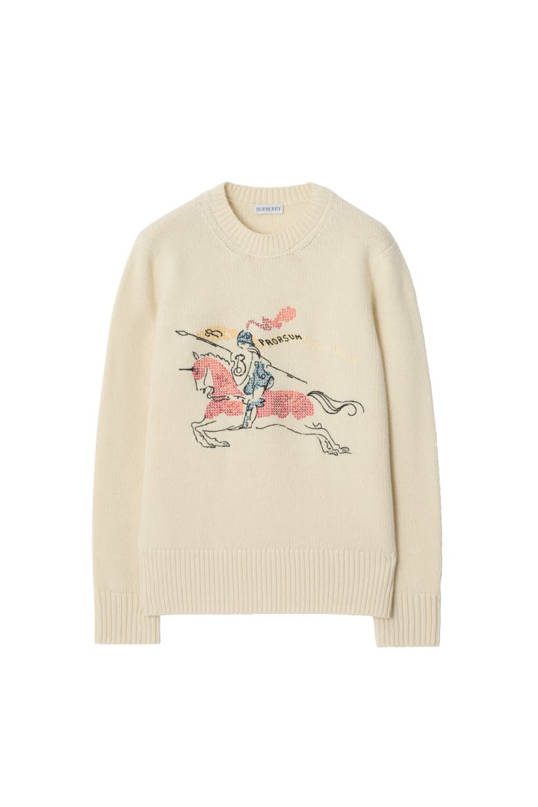 Cross Stitch Knight Wool Cashmere Sweater, Alternate, color, Tundra beige
