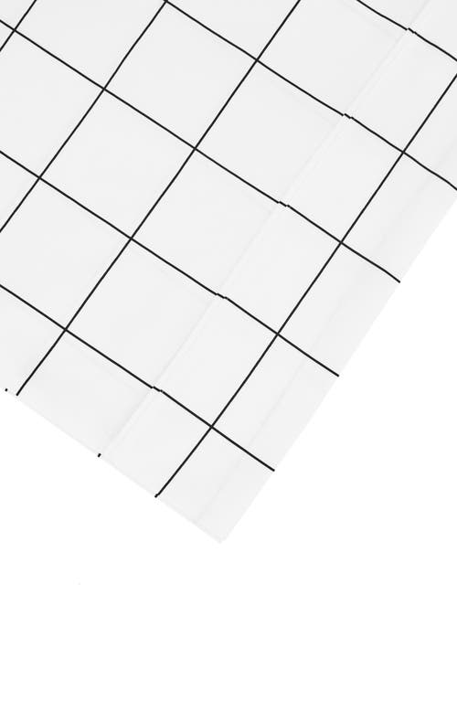 Melange Home Grid Percale Cotton Sheet Set