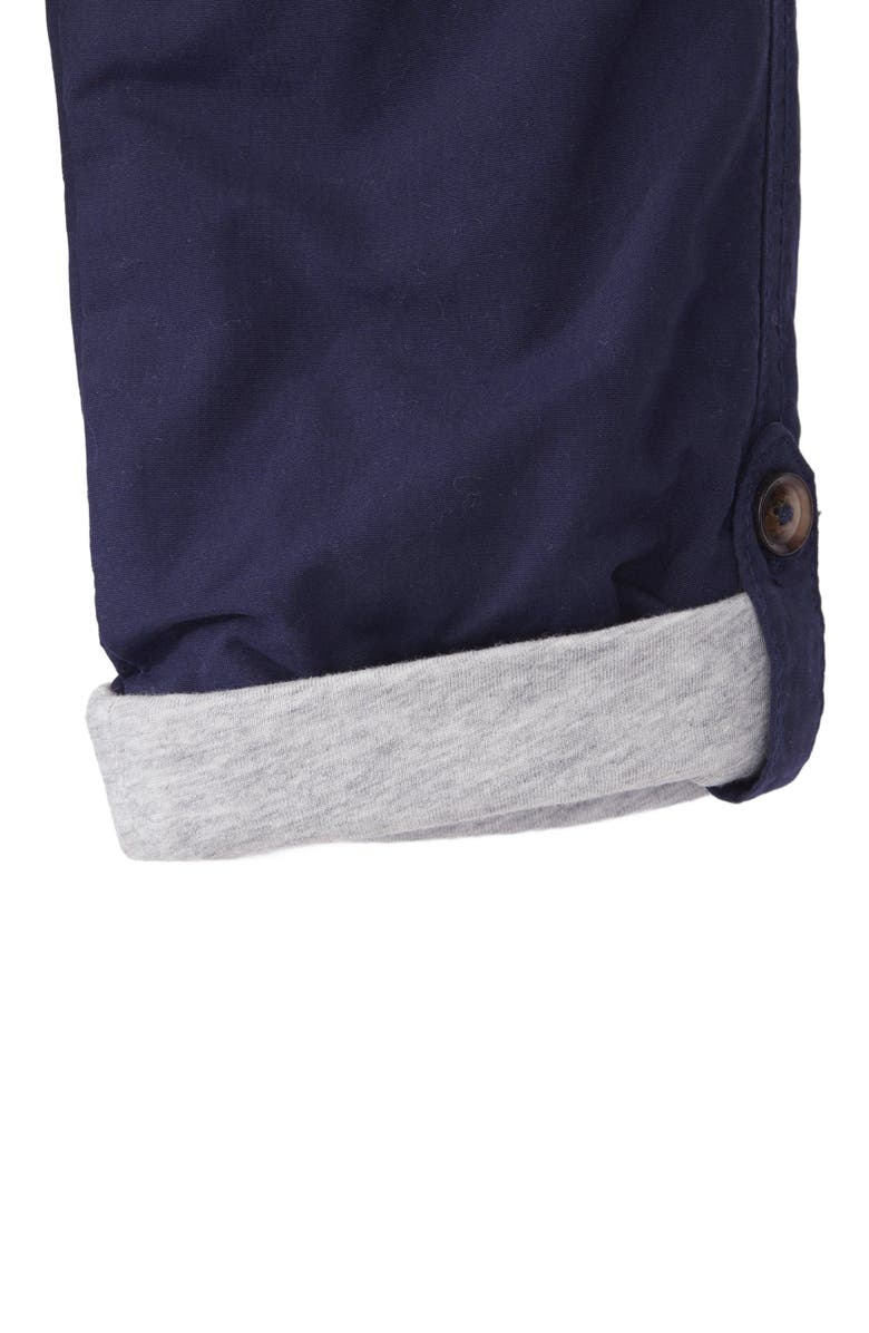 Hope & Henry Baby Boys' Lined Pull-On Cargo Pants, Infant, Alternate, color, Navy