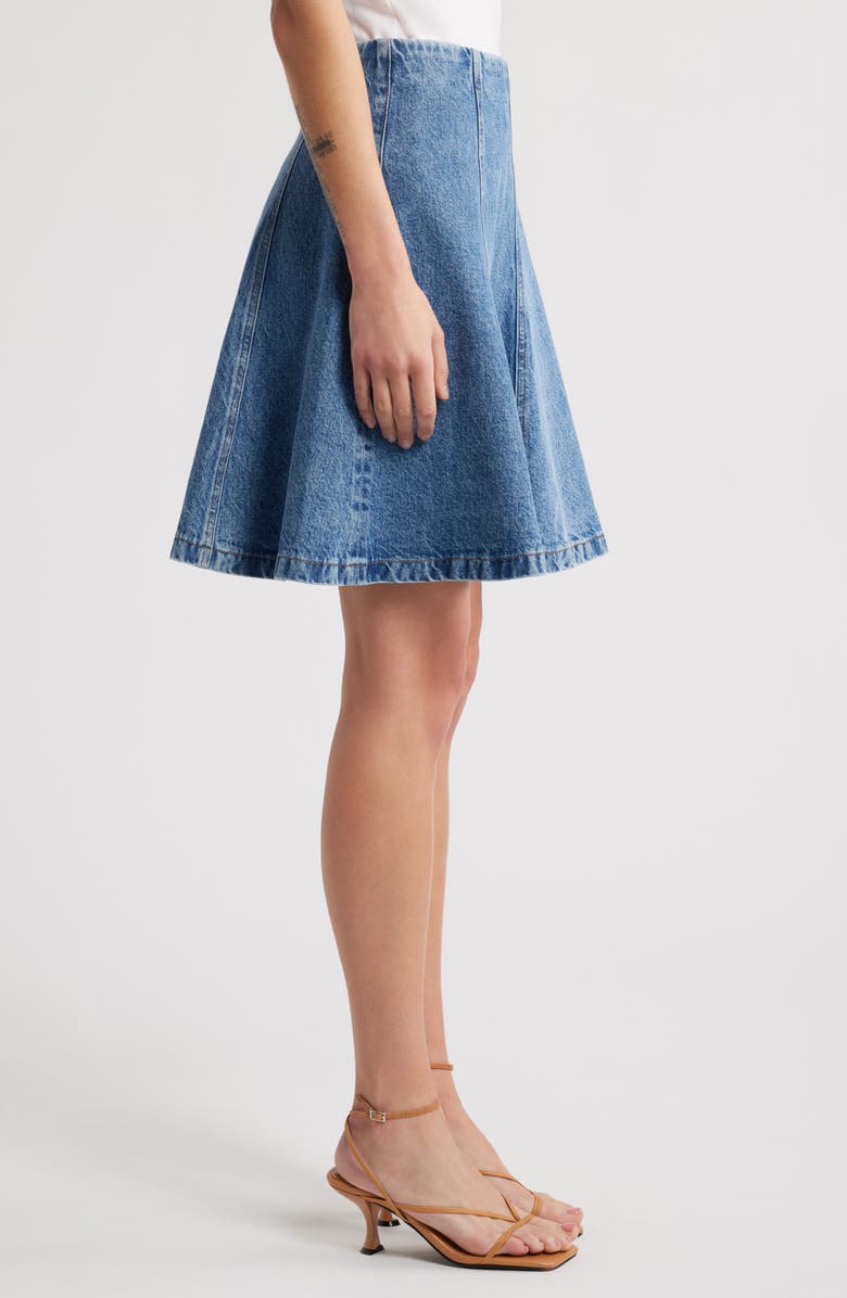 FRAME The Sway Denim Skirt, Alternate, color, Frolic Clean