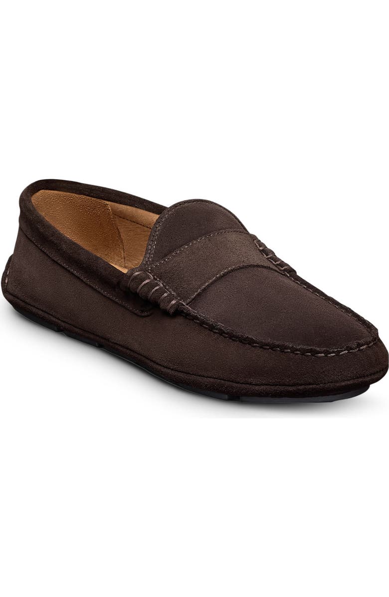 Allen Edmonds Apex Driving Loafer, Main, color, Bitter Chocolate Suede